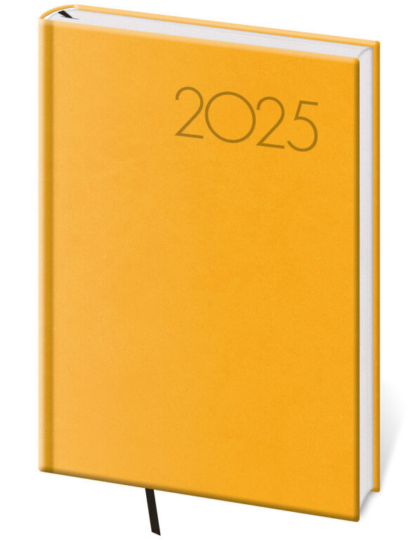 Týdenní diář 2025 A5 Print Pop žlutý