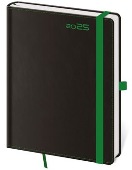 Týdenní diář 2025 B6 Black Green s poutkem