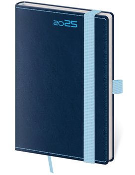 Kapesní diář 2025 Double Blue s poutkem