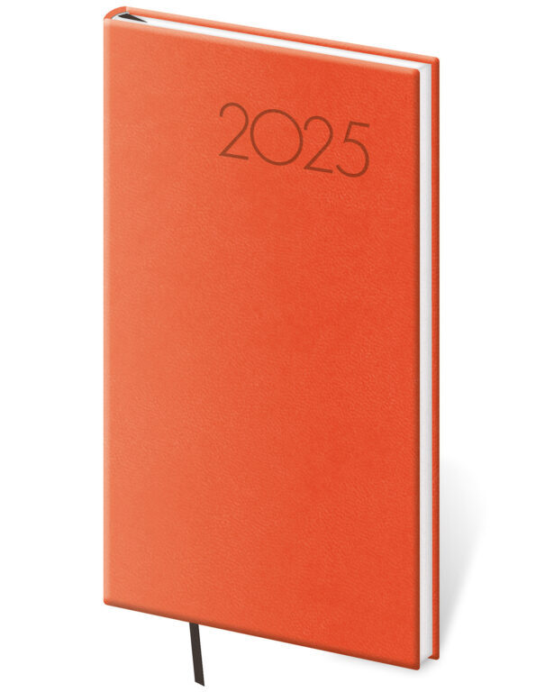 Kapesní diář 2025 Print Pop oranžový