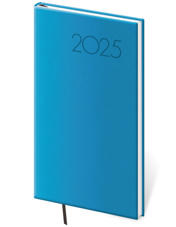 Kapesní diář 2025 Print Pop světle modrý