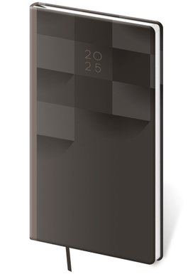 Kapesní diář 2025 Vario Grey design