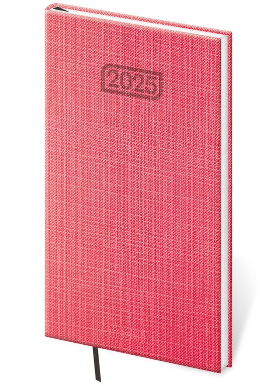 Kapesní diář 2025 Zephir růžový