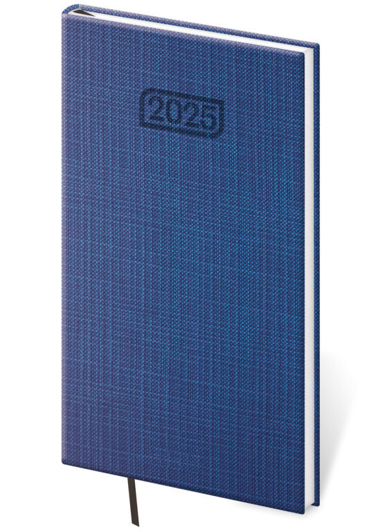 Kapesní diář 2025 Zephir modrý