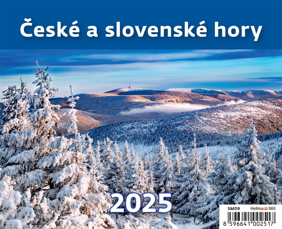 České a slovenské hory 2025 - stolní kalendář