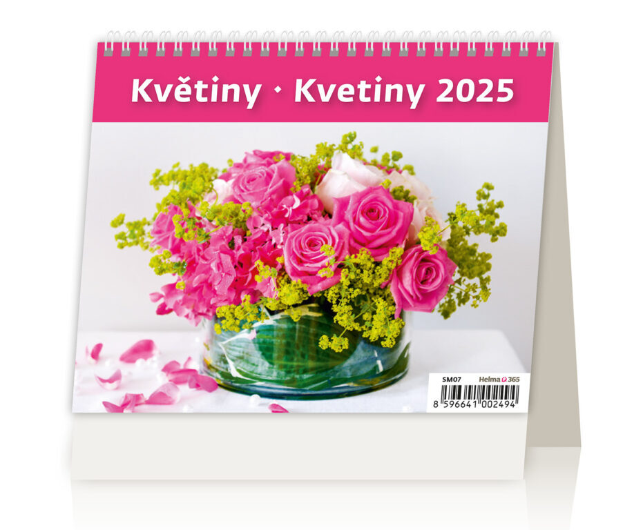 Květiny 2025 - stolní kalendář