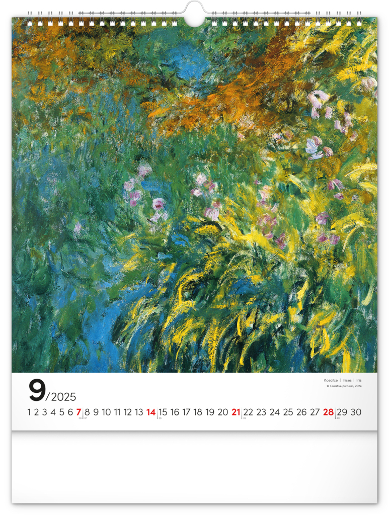Claude Monet 2025 - nástěnný kalendář