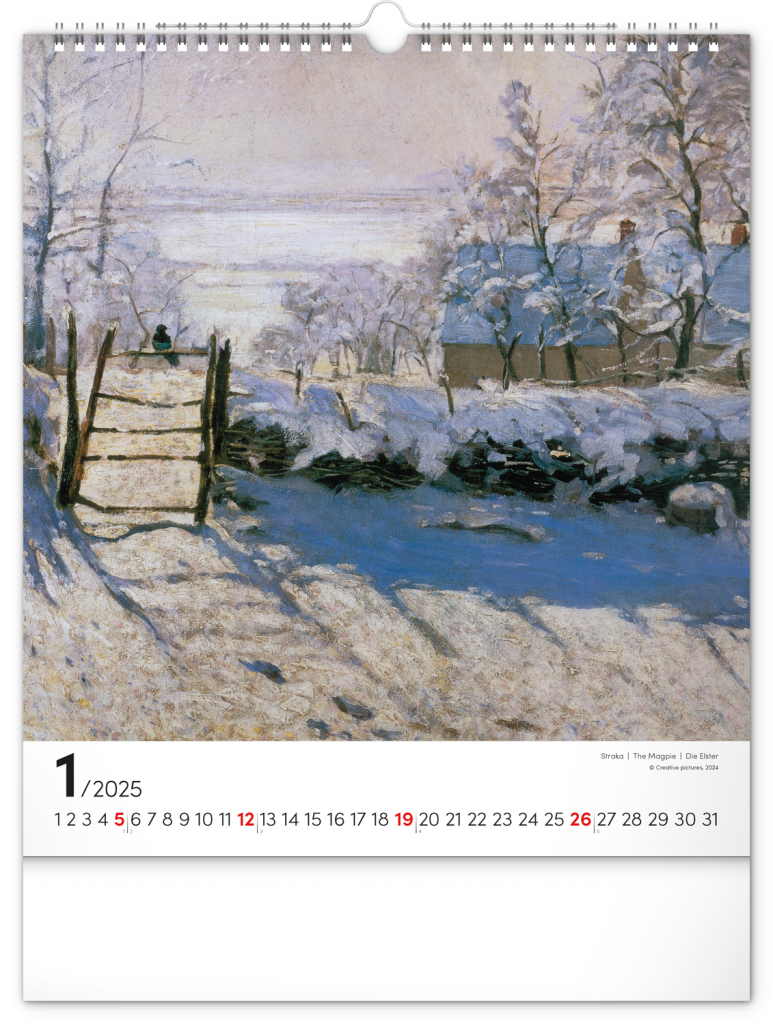 Claude Monet 2025 - nástěnný kalendář