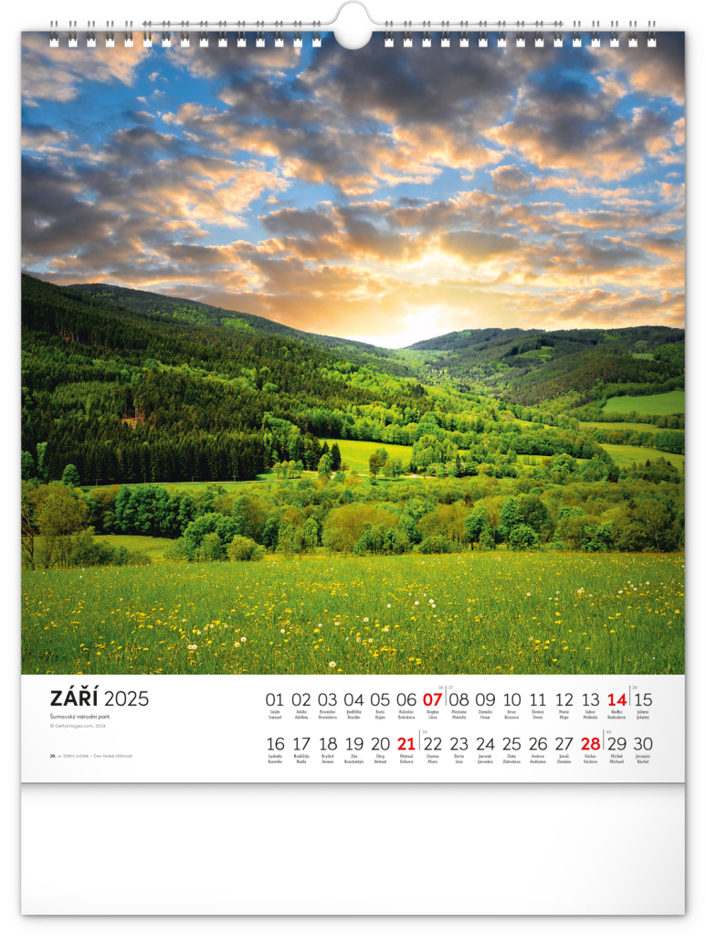 Šumava 2025 - nástěnný kalendář