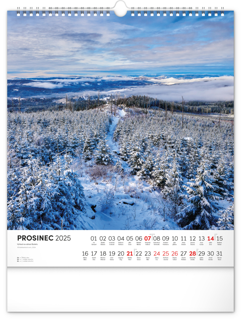 Šumava 2025 - nástěnný kalendář