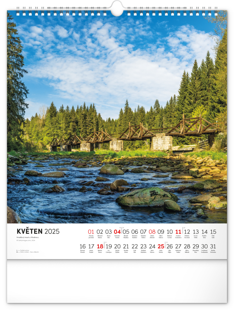 Šumava 2025 - nástěnný kalendář