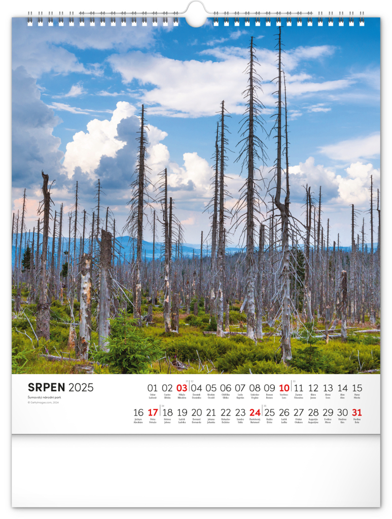 Šumava 2025 - nástěnný kalendář