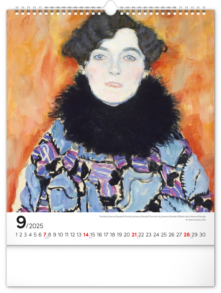 Gustav Klimt 2025 - nástěnný kalendář