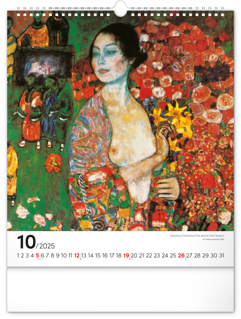Gustav Klimt 2025 - nástěnný kalendář