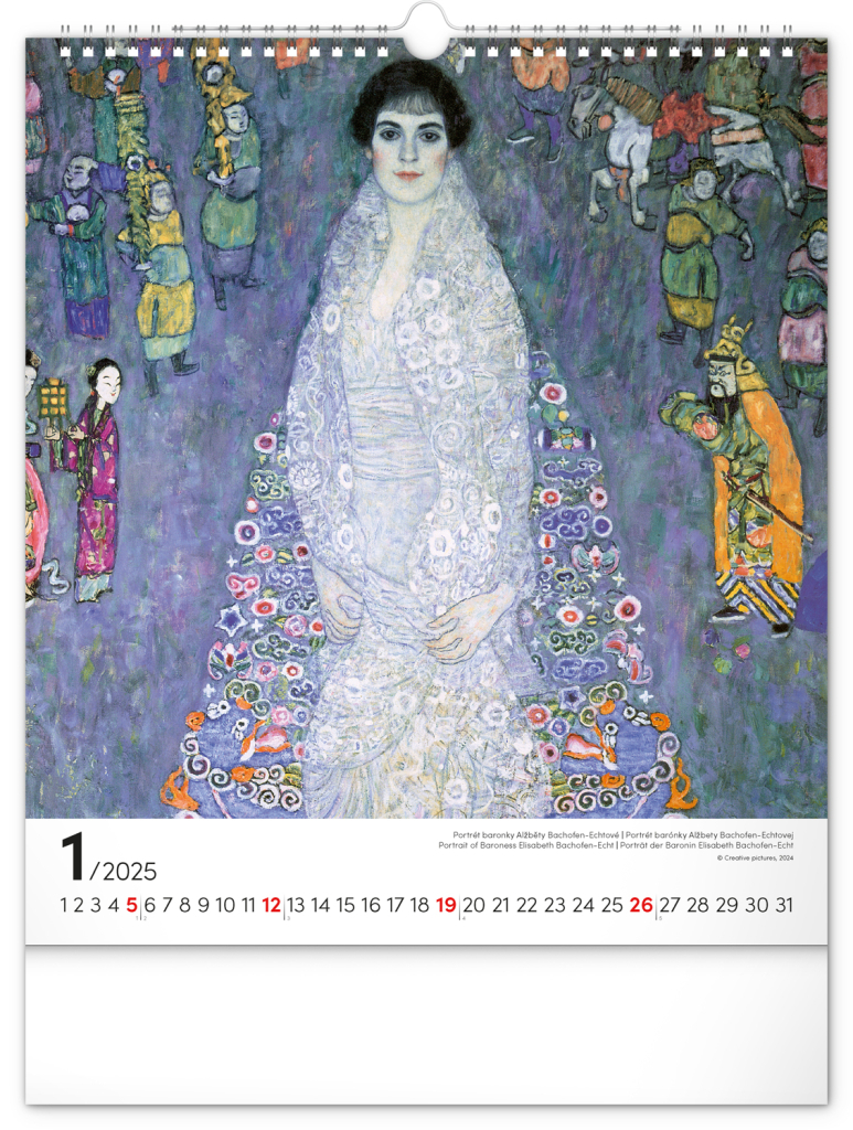 Gustav Klimt 2025 - nástěnný kalendář