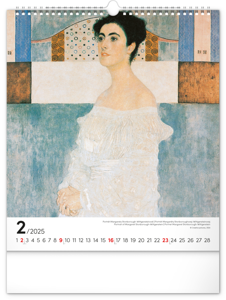 Gustav Klimt 2025 - nástěnný kalendář