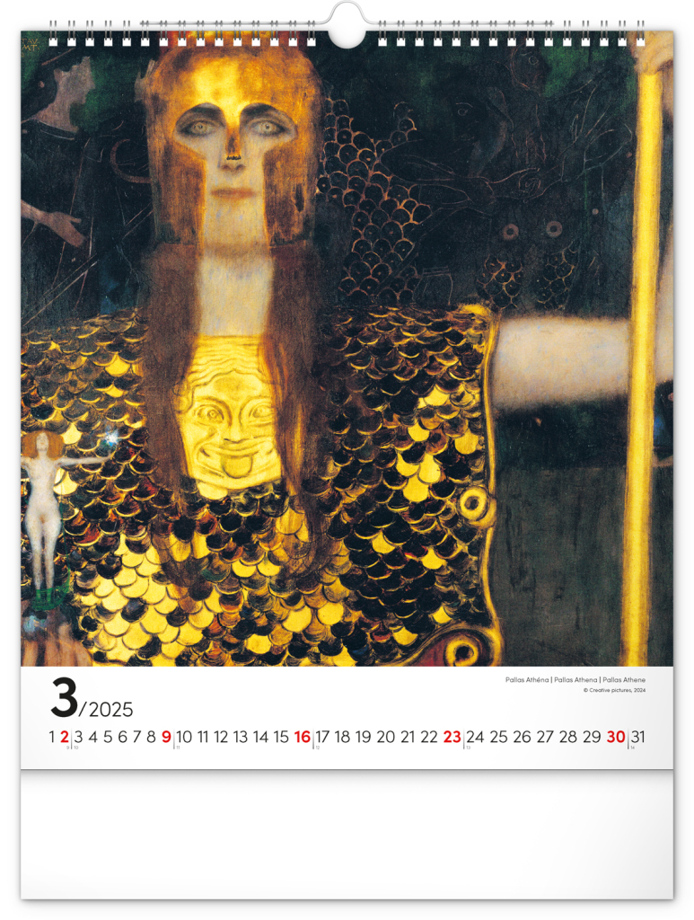 Gustav Klimt 2025 - nástěnný kalendář