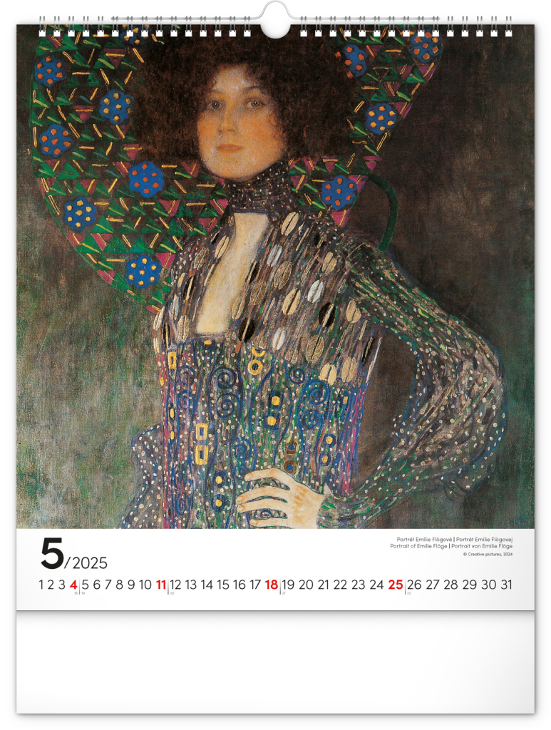 Gustav Klimt 2025 - nástěnný kalendář