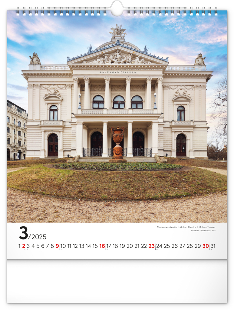 Brno 2025 - nástěnný kalendář
