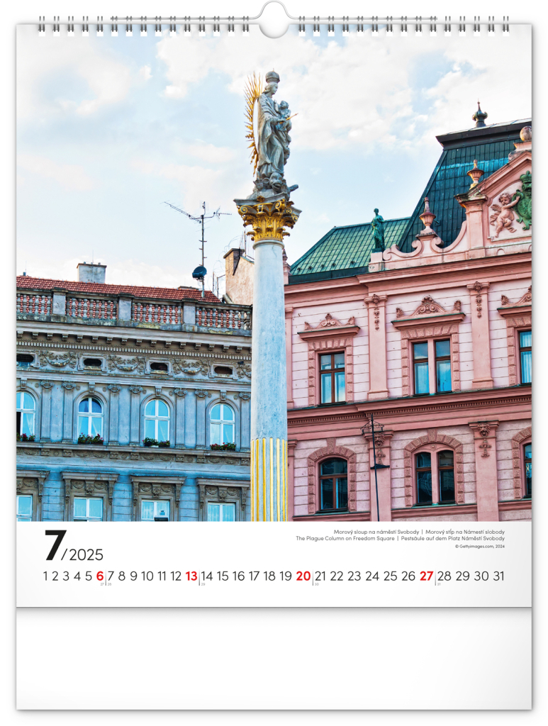 Brno 2025 - nástěnný kalendář