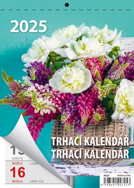 Týdenní trhací kalendář A5 2025 - nástěnný kalendář