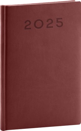 Týdenní diář Aprint Neo 2025 vínový