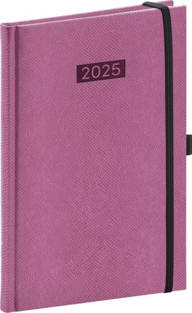 Týdenní diář Diario 2025 růžový