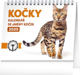Kočky 2025 – stolní kalendář