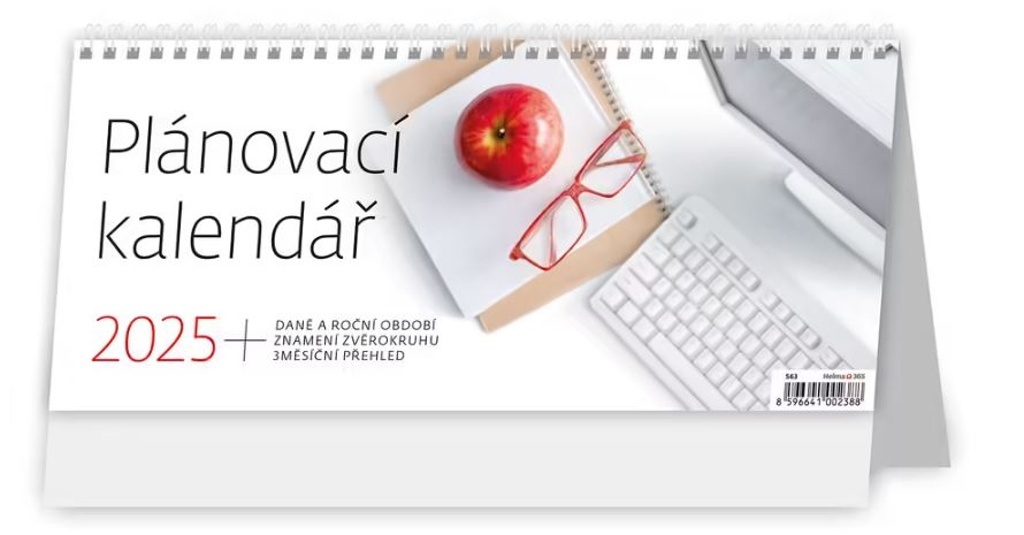 Plánovací kalendář 2025 - stolní kalendář