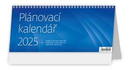 Plánovací kalendář modrý 2025 - stolní kalendář
