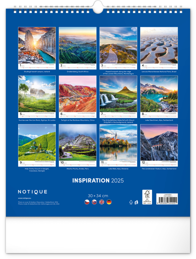 Inspirace 2025 - nástěnný kalendář