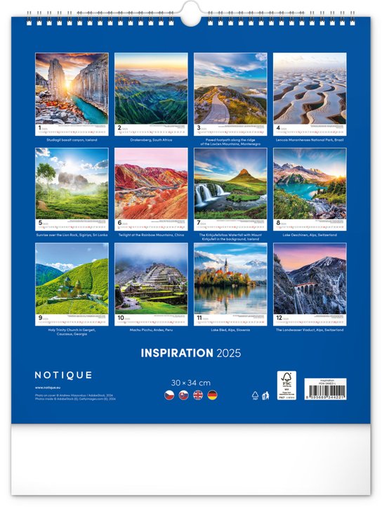 Inspirace 2025 - nástěnný kalendář