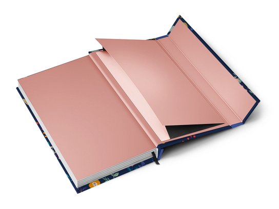 Týdenní magnetický diář Modré květy 2025