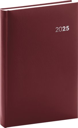Denní diář Balacron 2025 bordó
