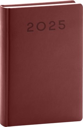 Denní diář Aprint Neo 2025 vínový