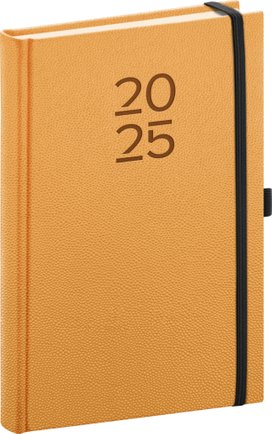 Denní diář Vellum 2025 oranžový