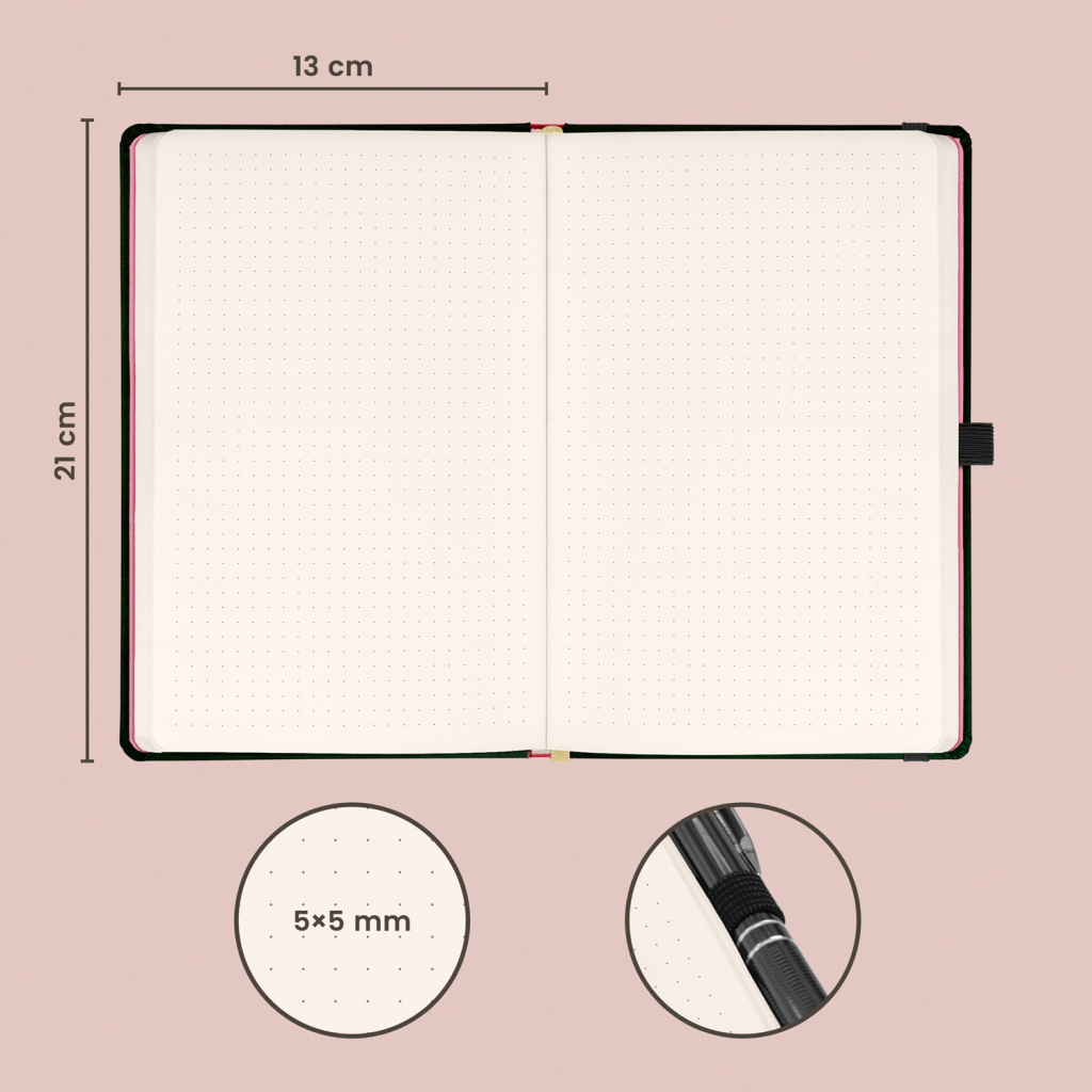 Notes Růže Kateřiny Winterové tečkovaný