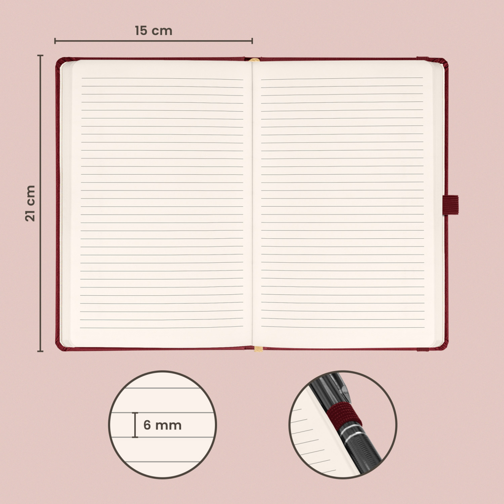 Notes Balacron bordó linkovaný