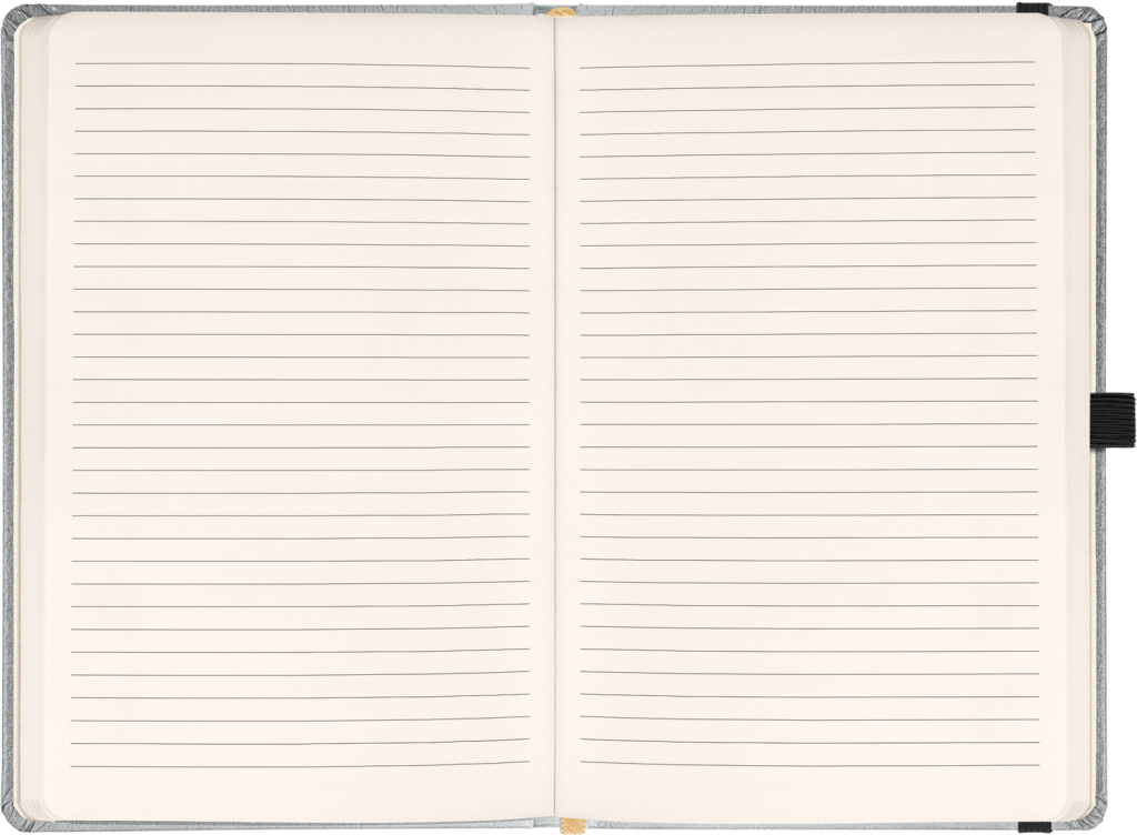 Notes Balacron stříbrný linkovaný