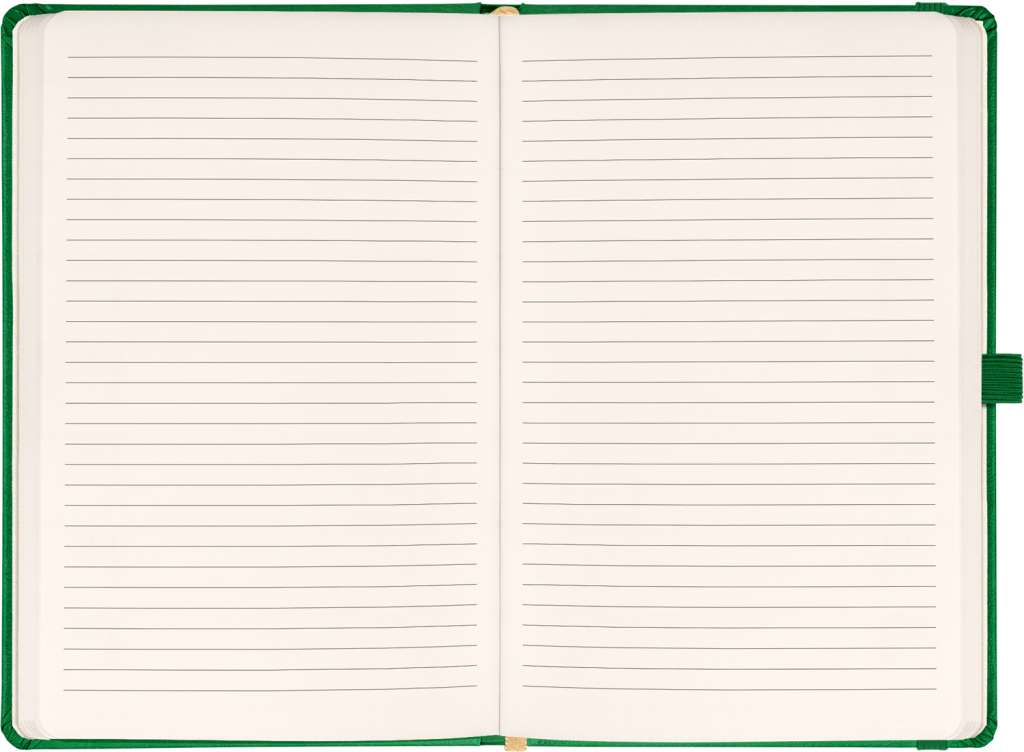 Notes Aprint zelený linkovaný