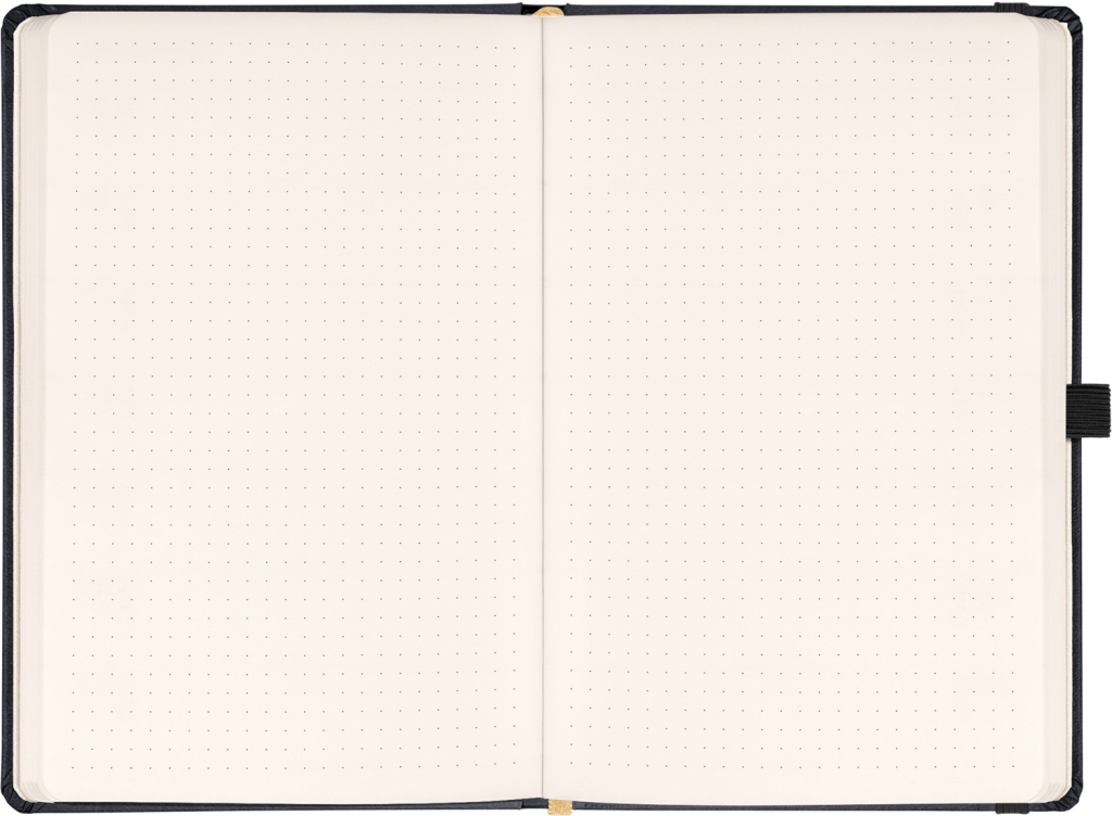 Notes Aprint černý tečkovaný