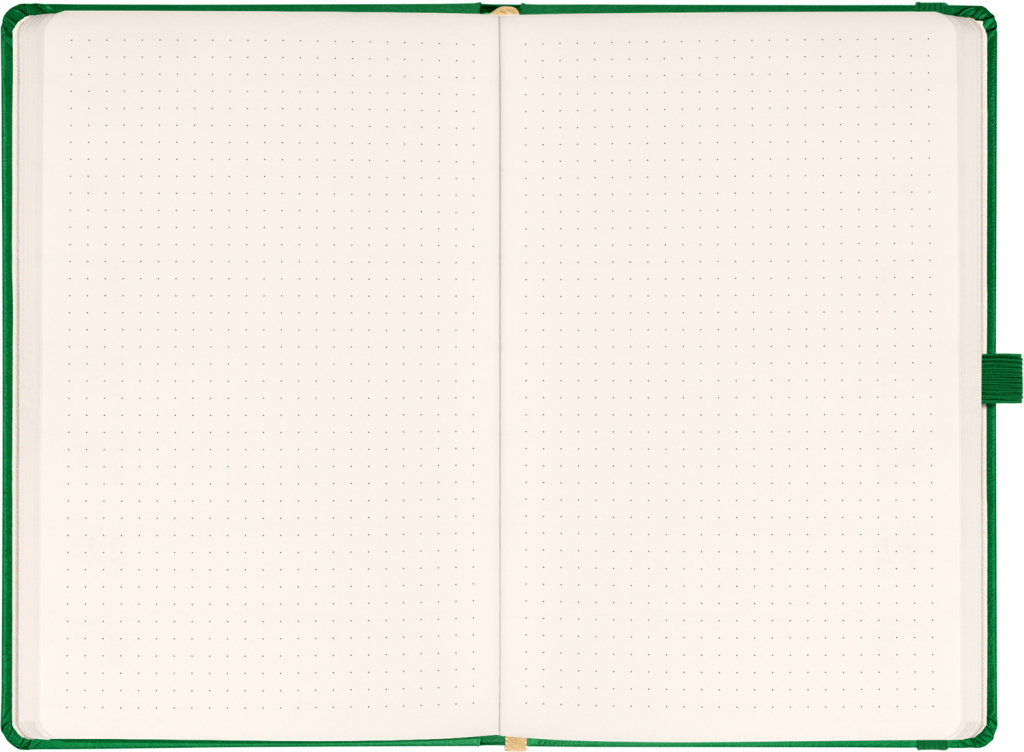 Notes Aprint zelený tečkovaný