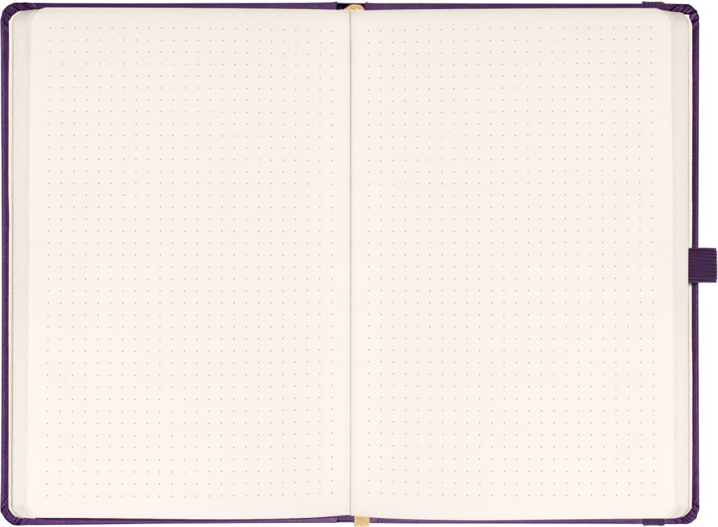 Notes Aprint Neo fialový tečkovaný