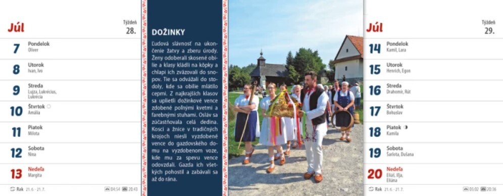 Zvyky a tradície 2025 - stolový kalendár