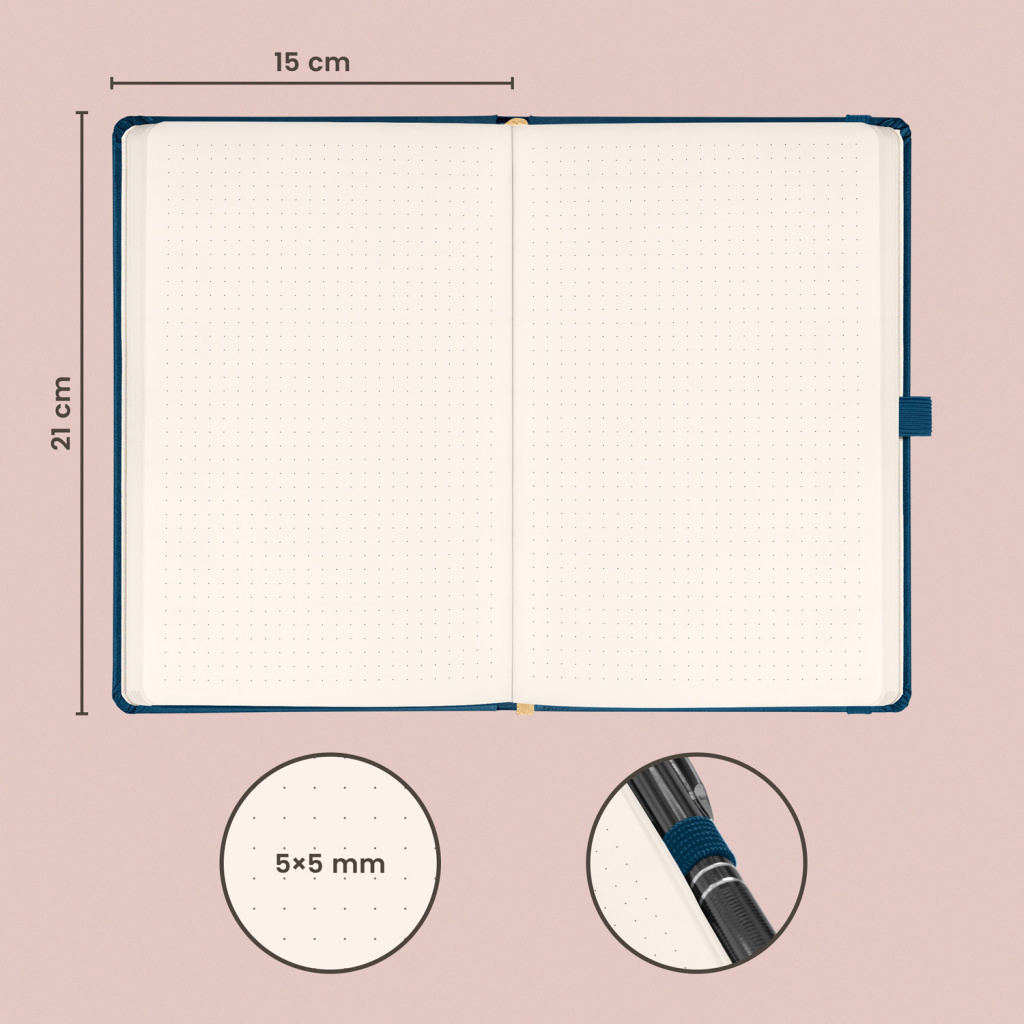 Notique Notes Aprint Neo modrý tečkovaný