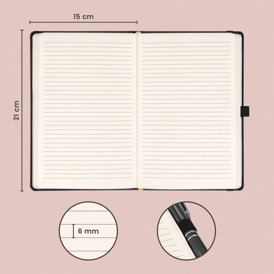 Notique Notes Aprint černý linkovaný