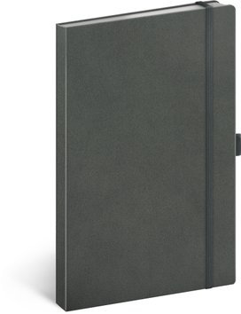 Notes šedý linkovaný 13 × 21 cm