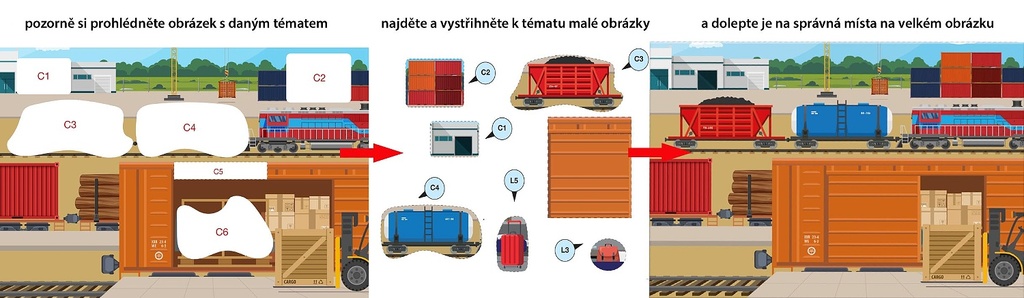 Začínáme vystřihovat Vlaky
