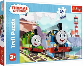 Puzzle Mašinka Tomáš Tom a Percy na kolejích