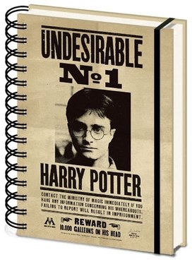 Kroužkový blok A5 Harry Potter/Sirius Black